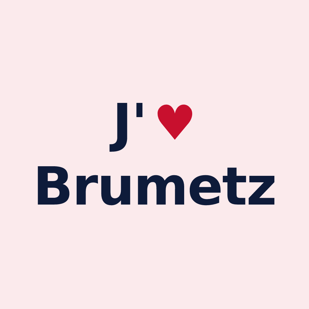 Magnet personnalisé Brumetz — design J'aime Brumetz
