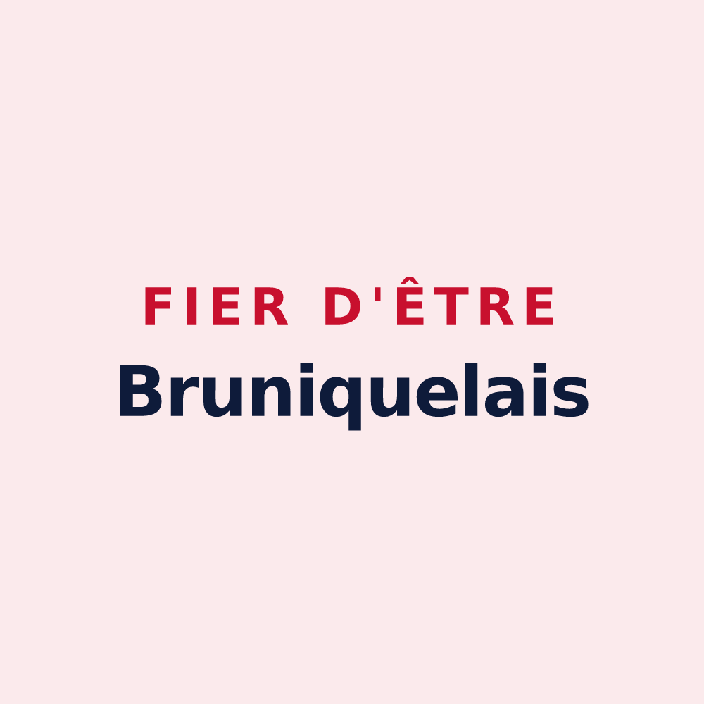 Magnet « Fier d'être Bruniquelais » — design pour Bruniquel