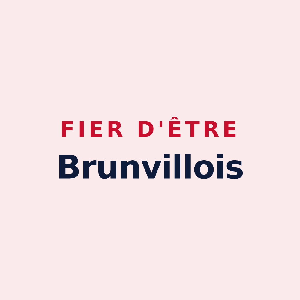 Magnet « Fier d'être Brunvillois » — design pour Brunvillers-la-Motte