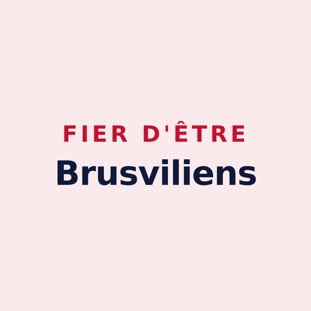 Magnet « Fier d'être Brusviliens » — design pour Brusvily