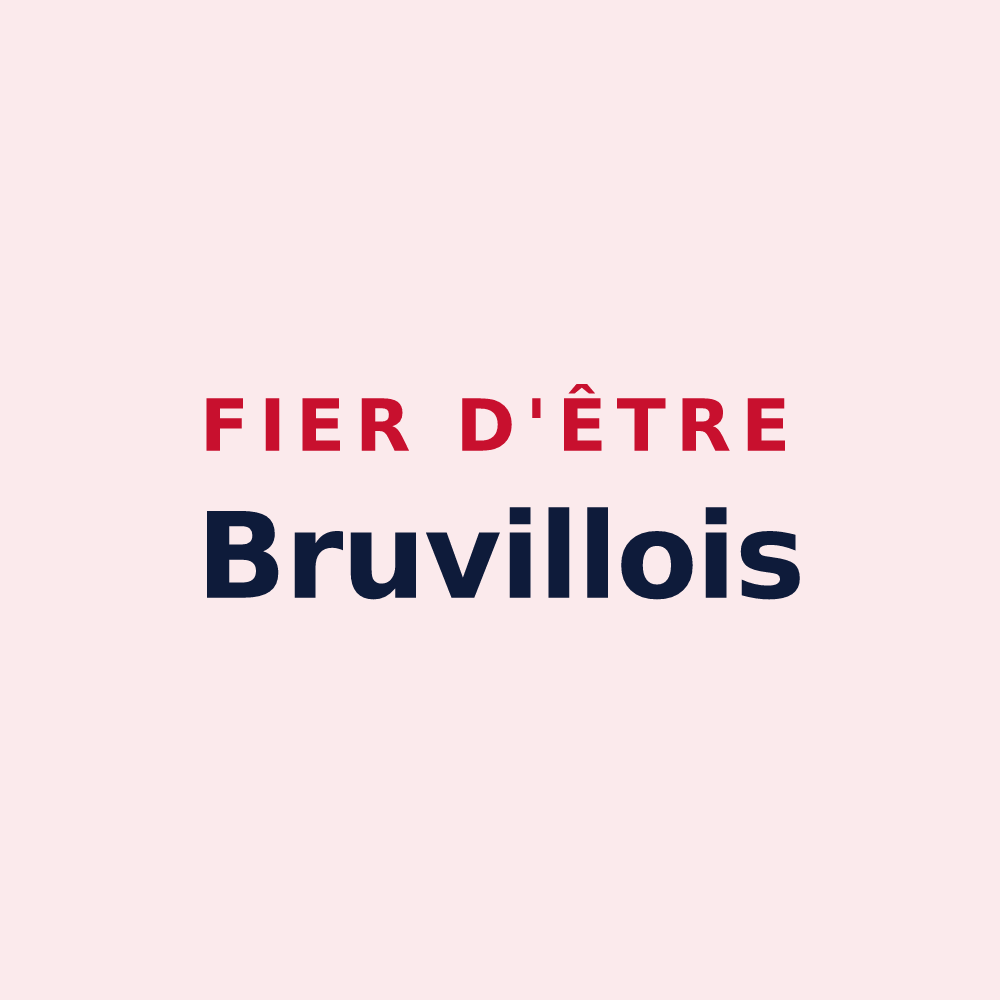 Magnet « Fier d'être Bruvillois » — design pour Bruville