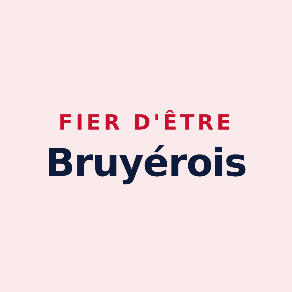 Magnet « Fier d'être Bruyérois » — design pour Bruyères-et-Montbérault