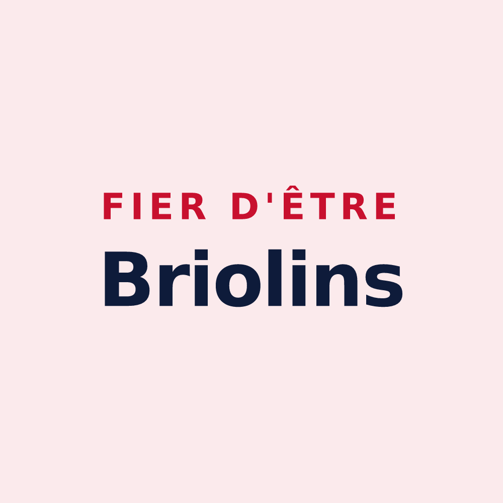 Magnet « Fier d'être Briolins » — design pour Bruyères-sur-Oise