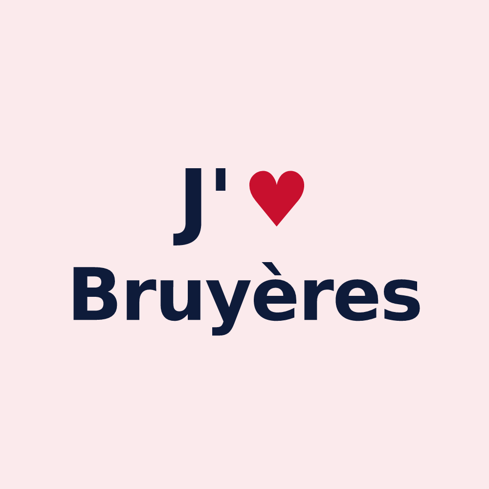 Magnet personnalisé Bruyères — design J'aime Bruyères
