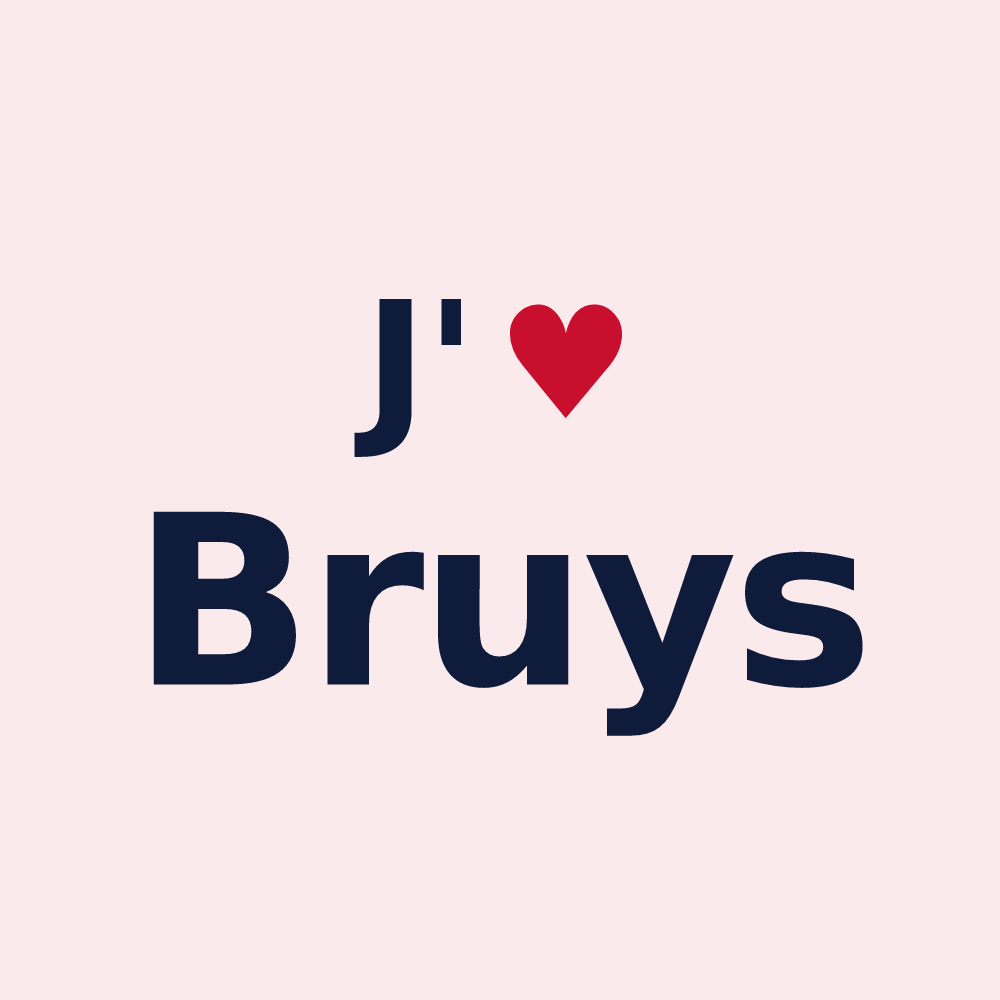 Magnet personnalisé Bruys — design J'aime Bruys