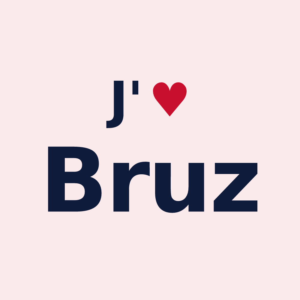 Magnet personnalisé Bruz — design J'aime Bruz