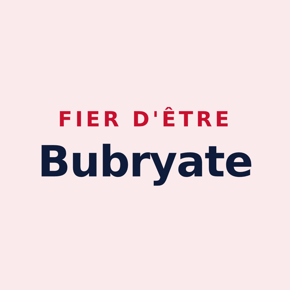 Magnet « Fier d'être Bubryate » — design pour Bubry
