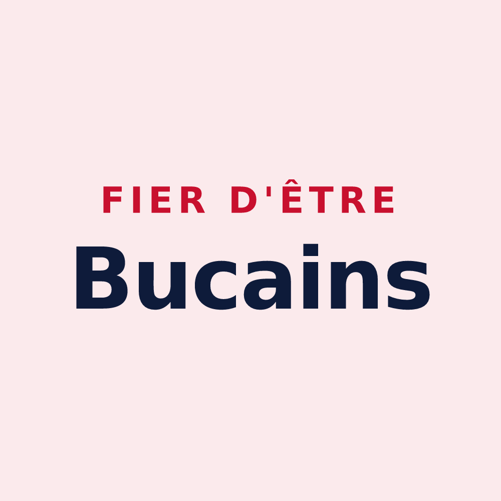 Magnet « Fier d'être Bucains » — design pour Buc
