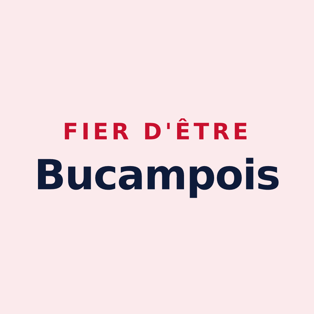 Magnet « Fier d'être Bucampois » — design pour Bucamps