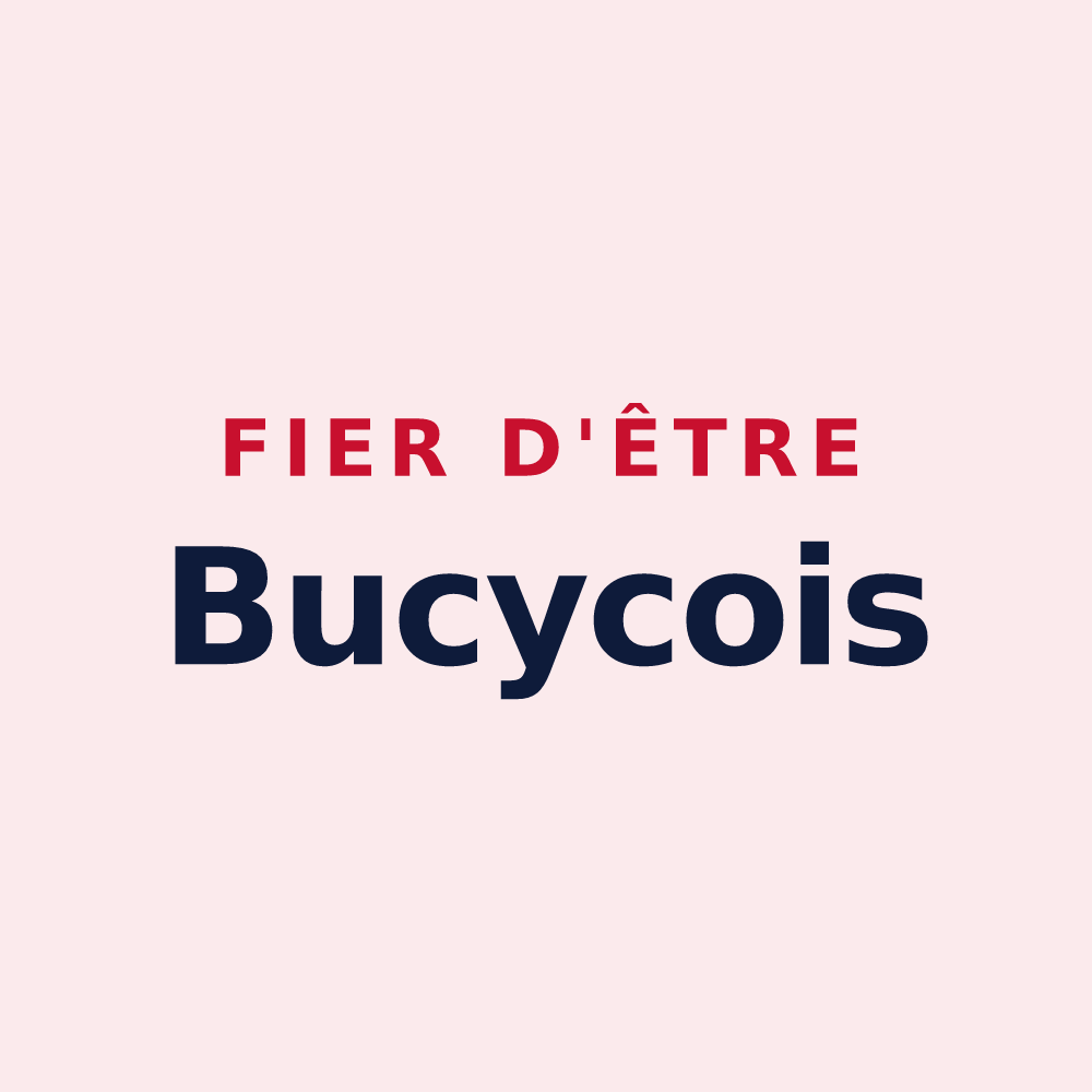 Magnet « Fier d'être Bucycois » — design pour Bucy-le-Long