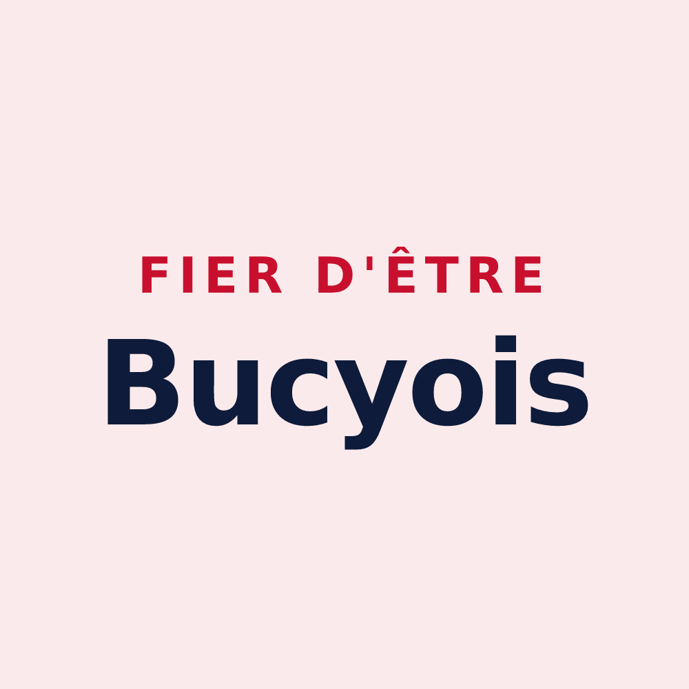 Magnet « Fier d'être Bucyois » — design pour Bucy-lès-Cerny