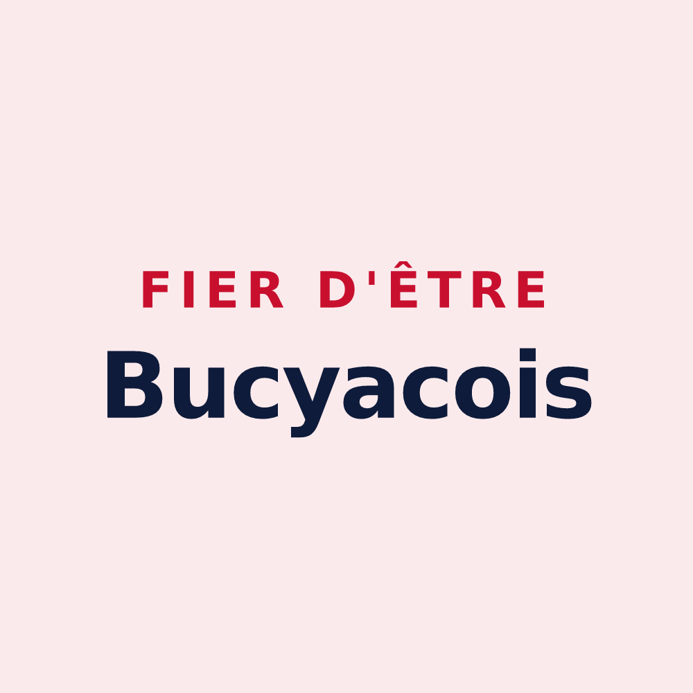 Magnet « Fier d'être Bucyacois » — design pour Bucy-lès-Pierrepont