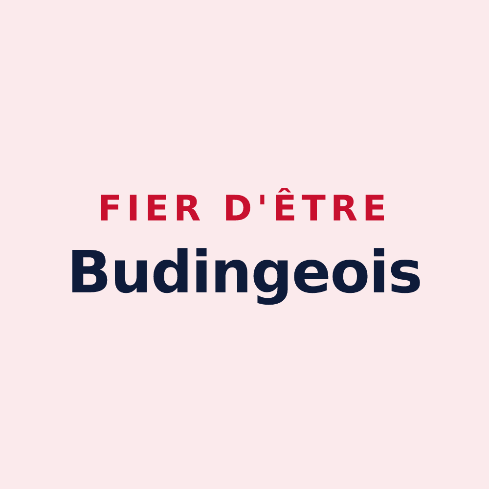 Magnet « Fier d'être Budingeois » — design pour Buding