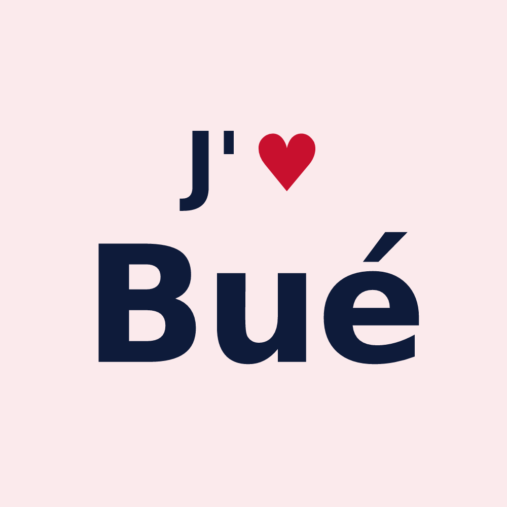 Magnet personnalisé Bué — design J'aime Bué