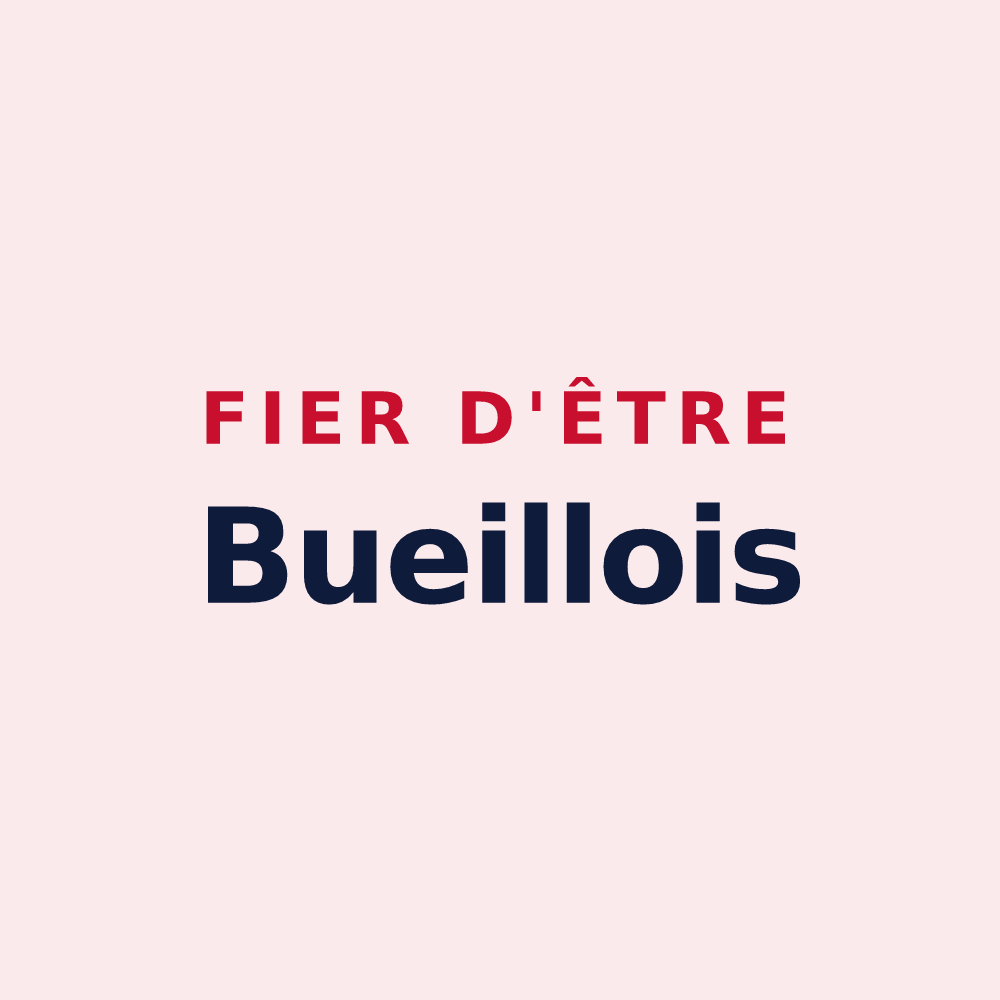 Magnet « Fier d'être Bueillois » — design pour Bueil-en-Touraine
