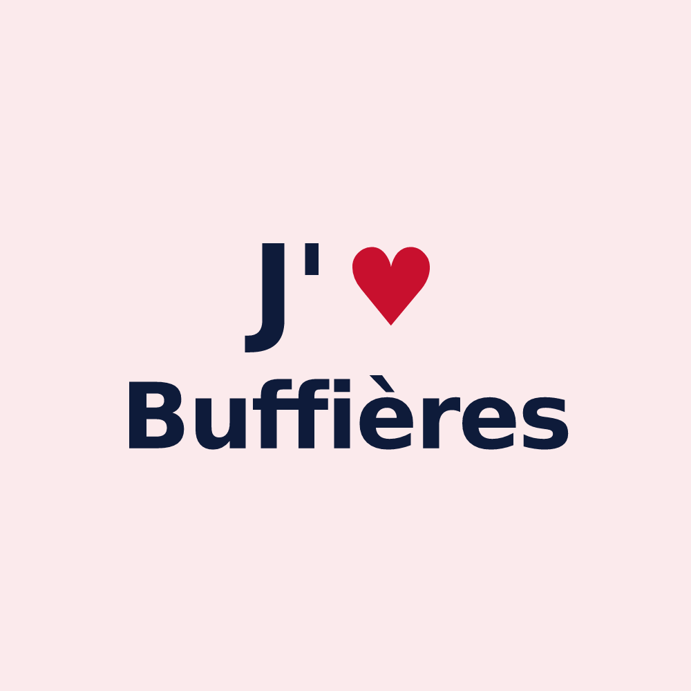 Magnet personnalisé Buffières — design J'aime Buffières