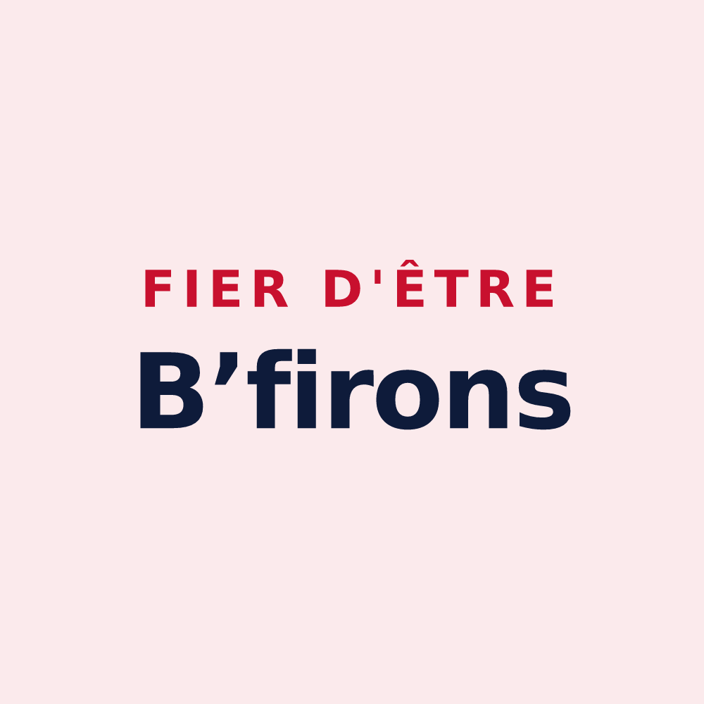 Magnet « Fier d'être B’firons » — design pour Buffières