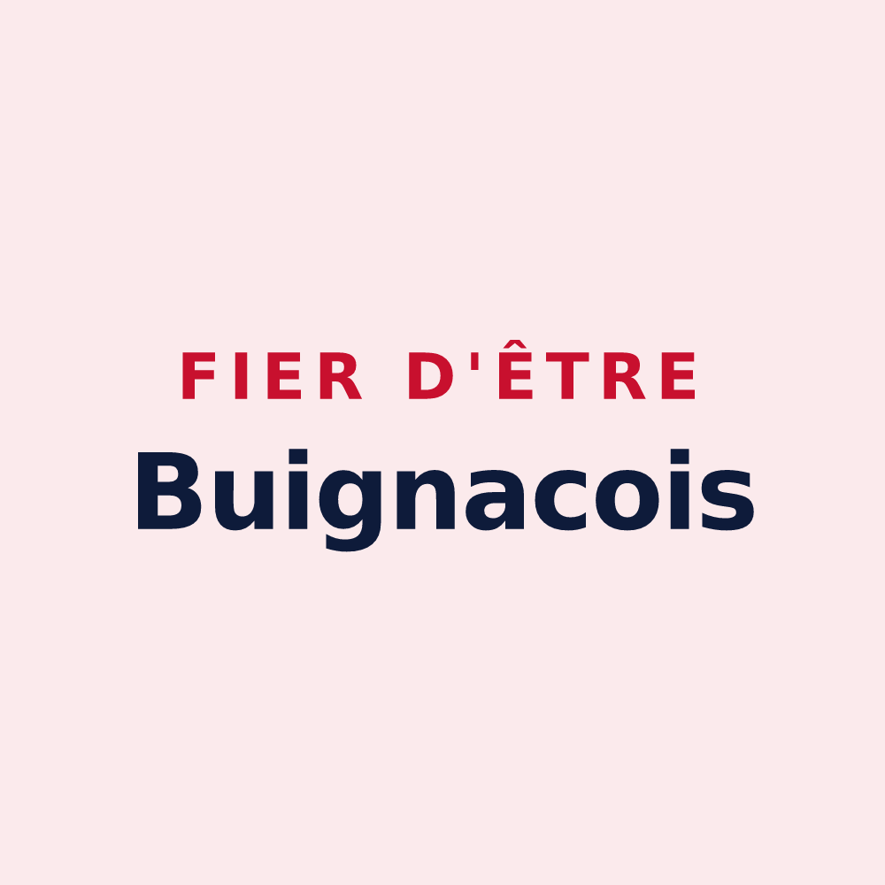 Magnet « Fier d'être Buignacois » — design pour Buigny-Saint-Maclou