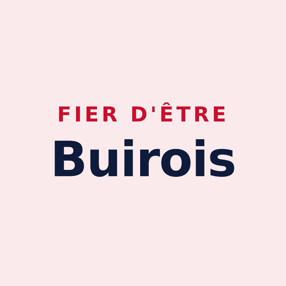Magnet « Fier d'être Buirois » — design pour Buire-le-Sec