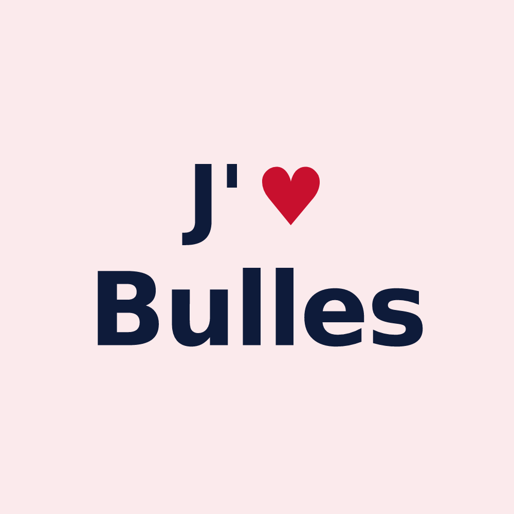 Magnet personnalisé Bulles — design J'aime Bulles