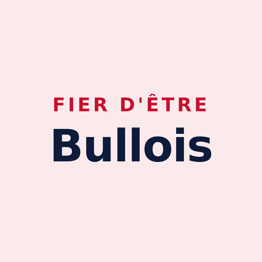 Magnet « Fier d'être Bullois » — design pour Bulles