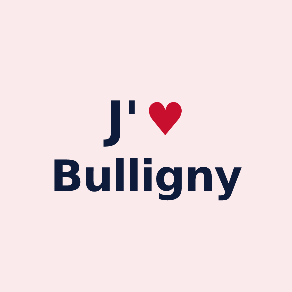 Magnet personnalisé Bulligny — design J'aime Bulligny