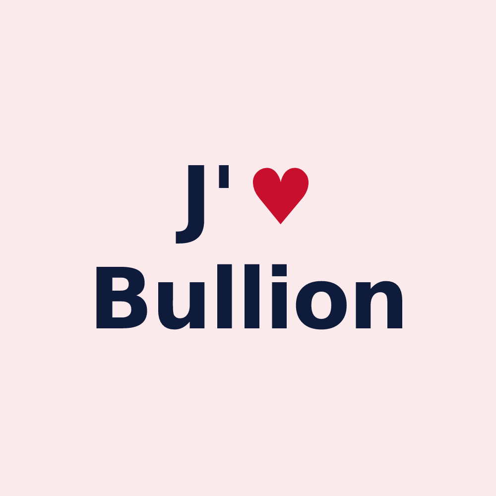 Magnet personnalisé Bullion — design J'aime Bullion
