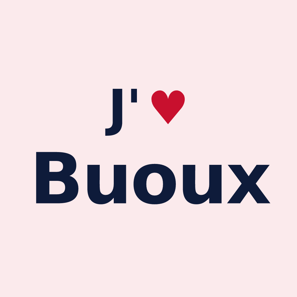 Magnet personnalisé Buoux — design « J'aime Buoux » imprimé sur le magnet