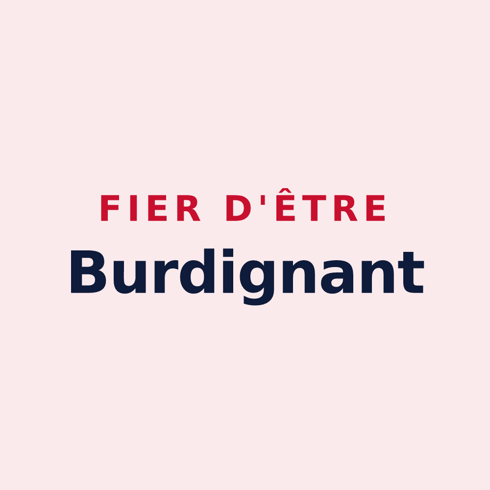 Magnet « Fier d'être Burdignant » — design pour Burdignes