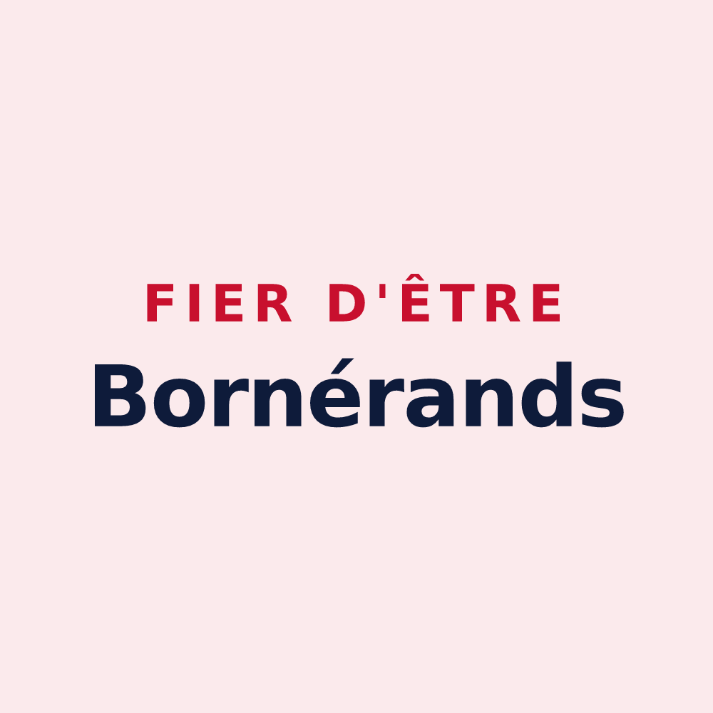Magnet « Fier d'être Bornérands » — design pour Burdignin