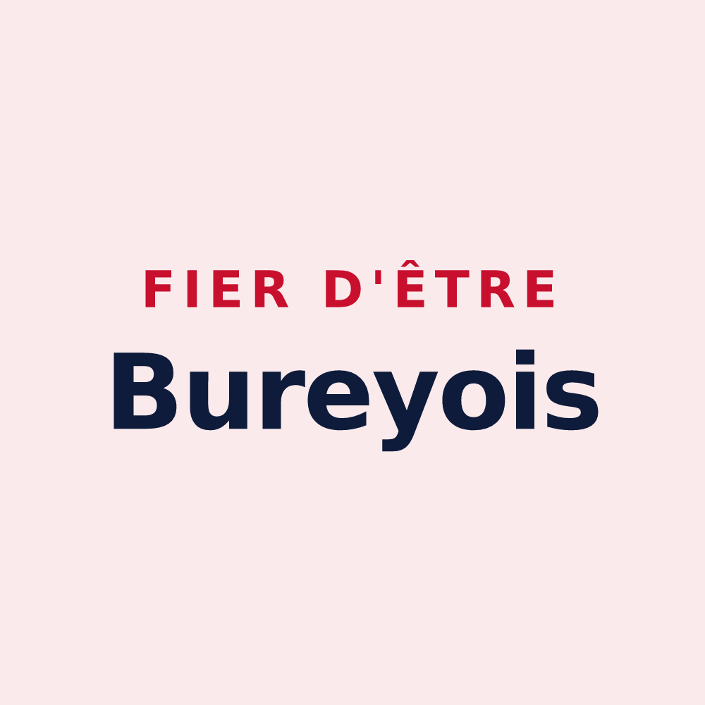 Magnet « Fier d'être Bureyois » — design pour Burey