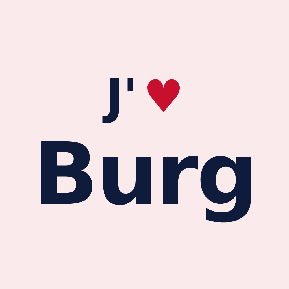 Magnet personnalisé Burg — design J'aime Burg