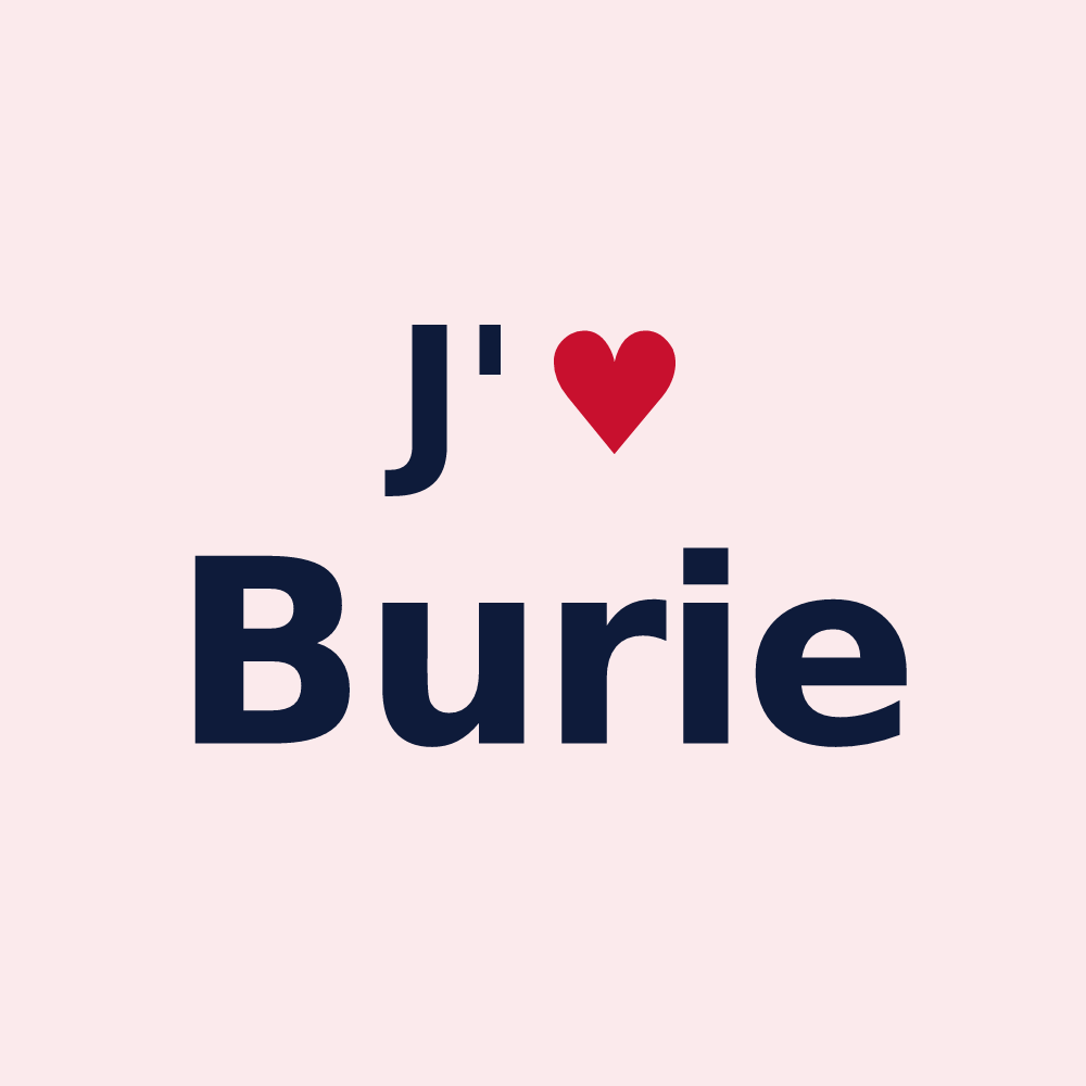 Magnet personnalisé Burie — design J'aime Burie