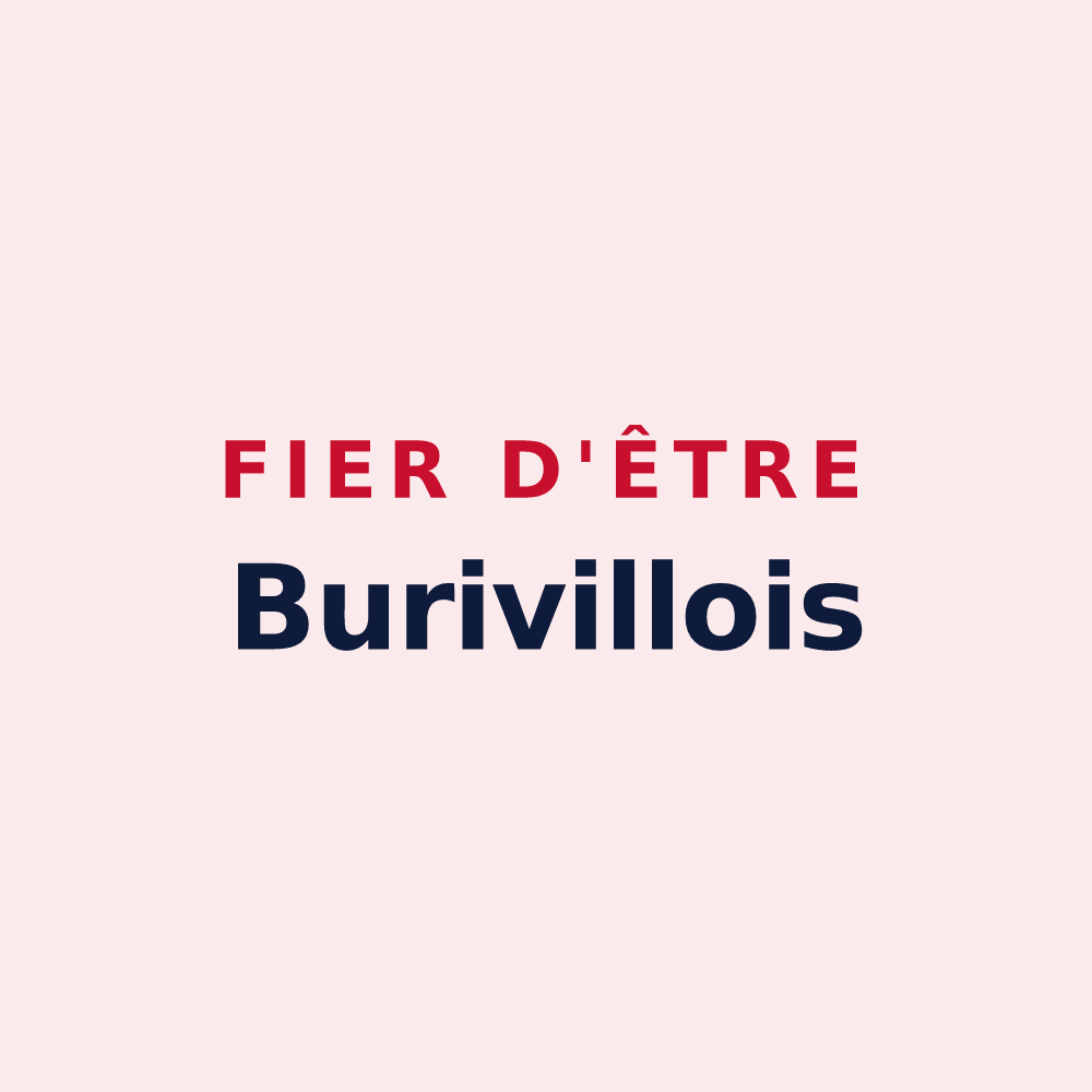 Magnet « Fier d'être Burivillois » — design pour Buriville