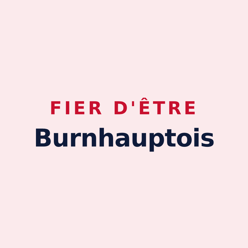 Magnet « Fier d'être Burnhauptois » — design pour Burnhaupt-le-Bas