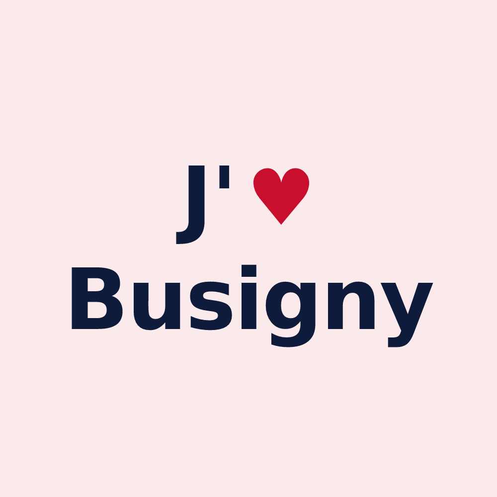 Magnet personnalisé Busigny — design J'aime Busigny