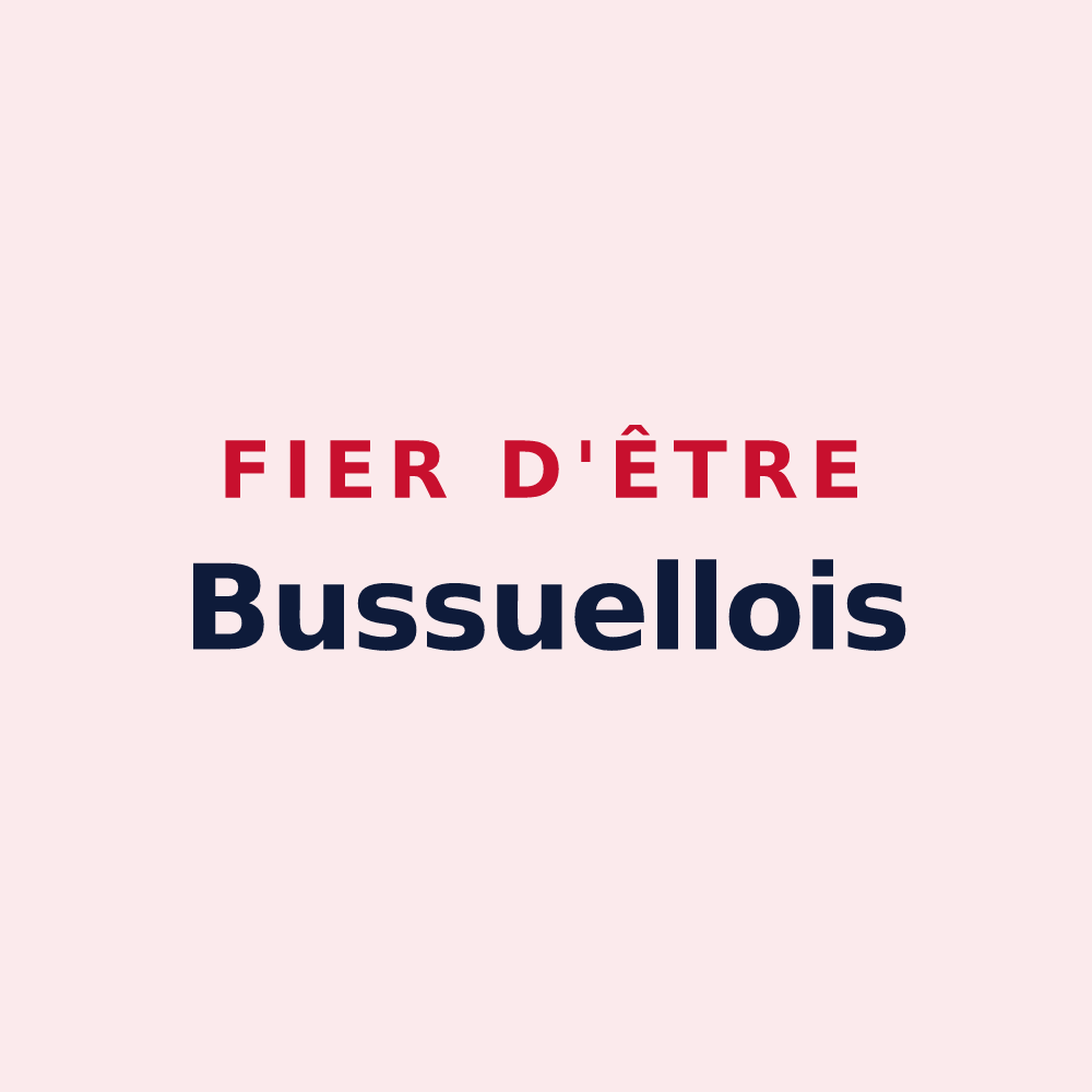 Magnet « Fier d'être Bussuellois » — design pour Bussus-lès-Yaucourt