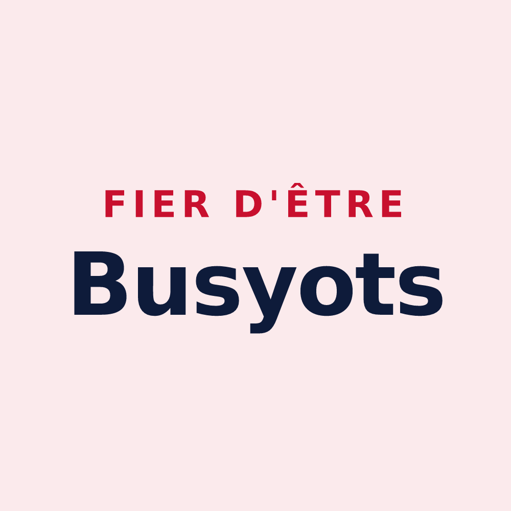 Magnet « Fier d'être Busyots » — design pour Busy