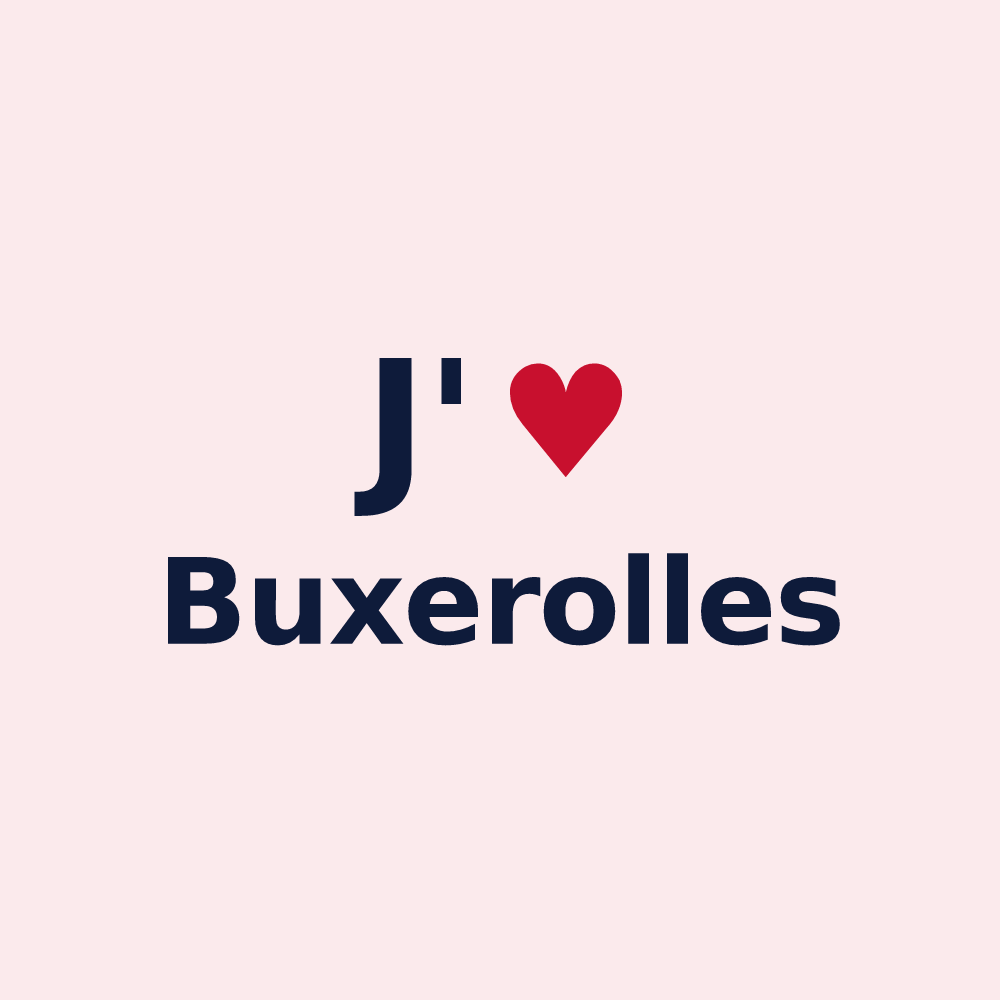 Magnet personnalisé Buxerolles — design J'aime Buxerolles