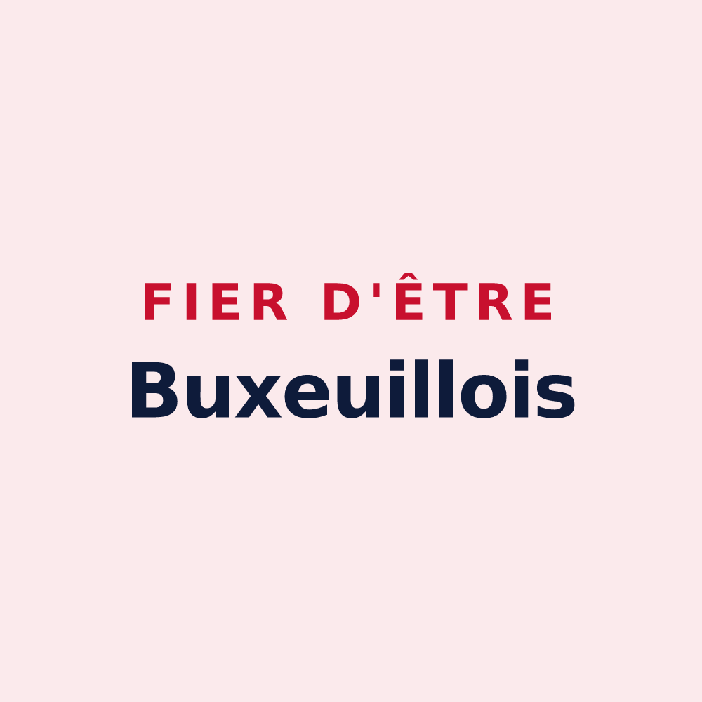 Magnet « Fier d'être Buxeuillois » — design pour Buxeuil
