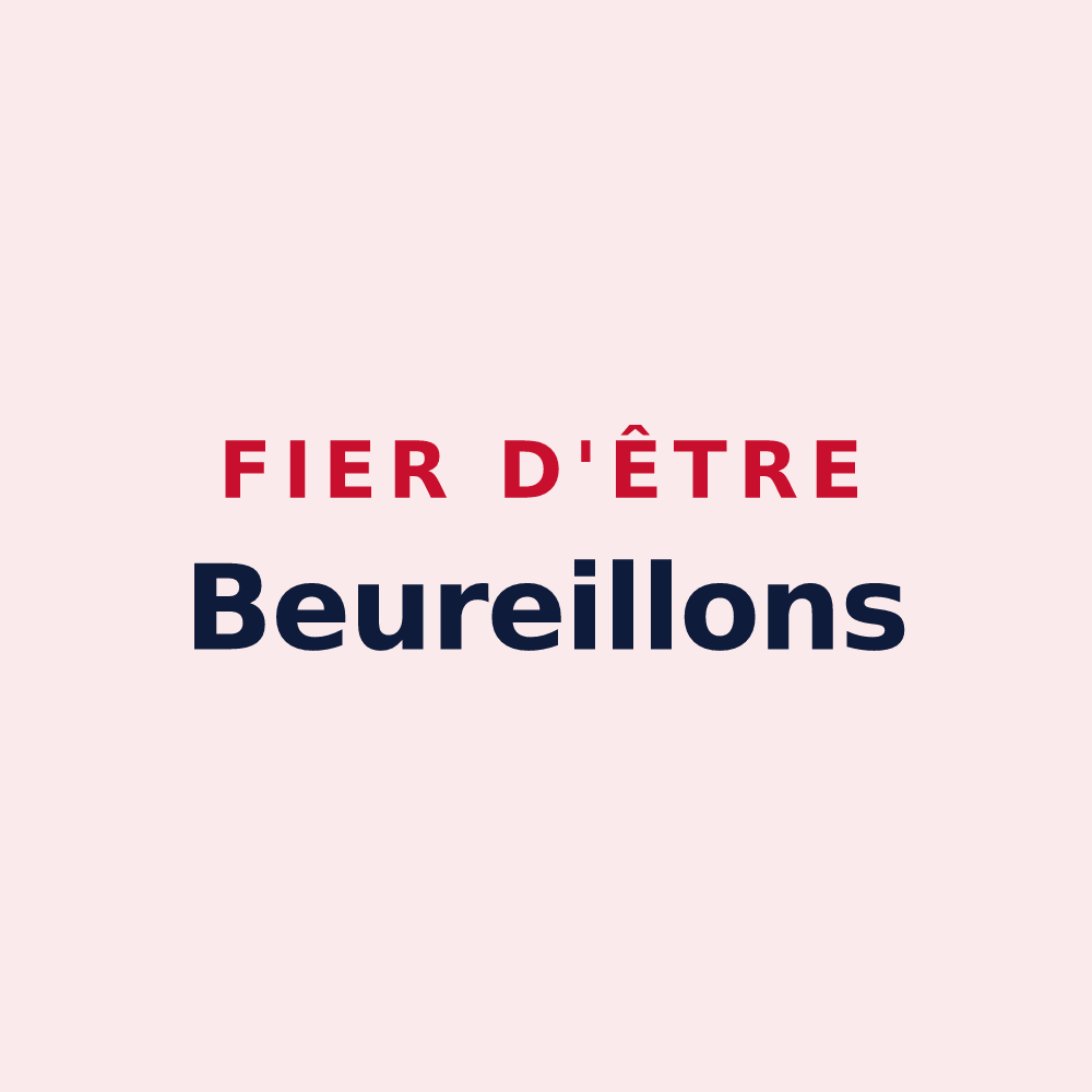 Magnet « Fier d'être Beureillons » — design pour Buxières-sur-Arce