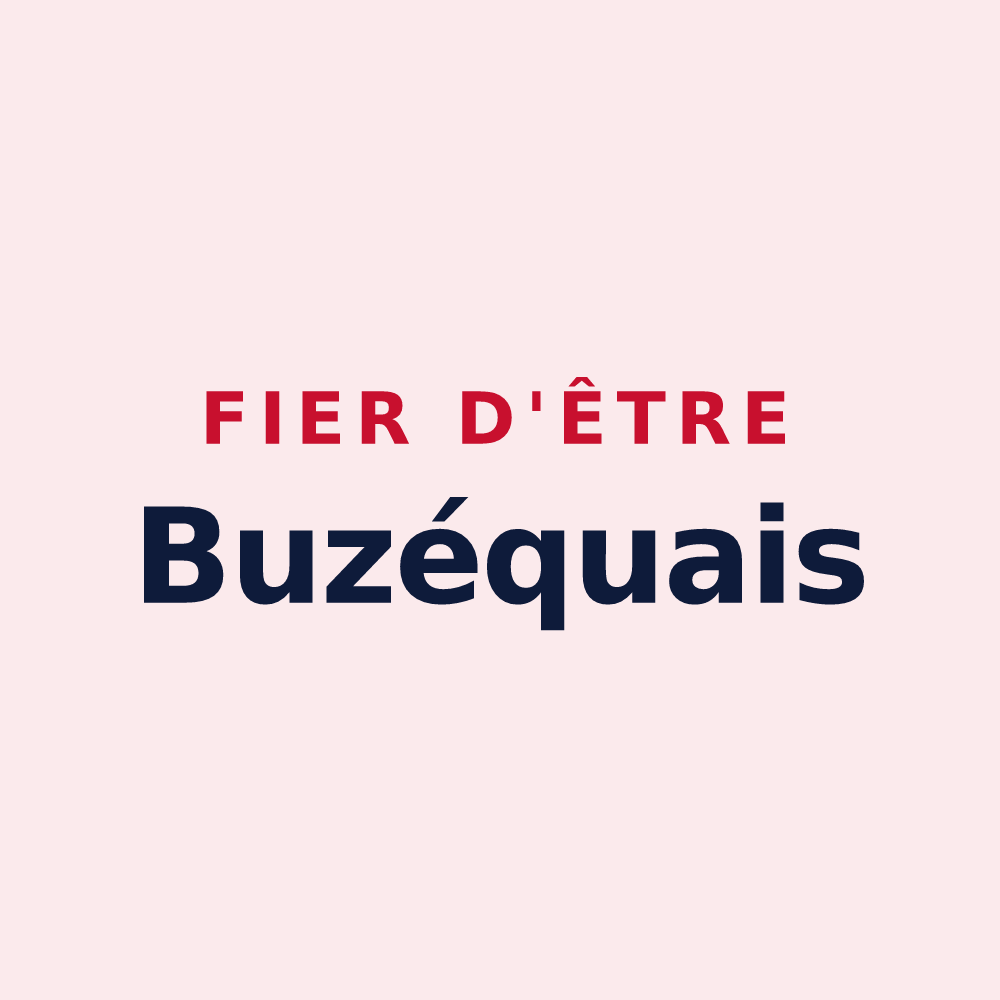 Magnet « Fier d'être Buzéquais » — design pour Buzet-sur-Baïse