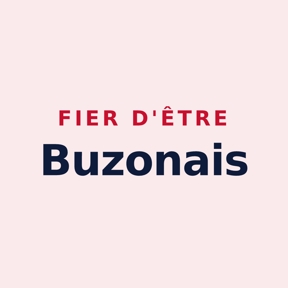 Magnet « Fier d'être Buzonais » — design pour Buzon