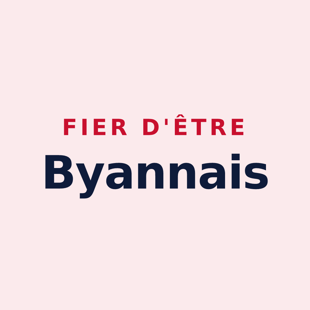 Magnet « Fier d'être Byannais » — design pour Byans-sur-Doubs