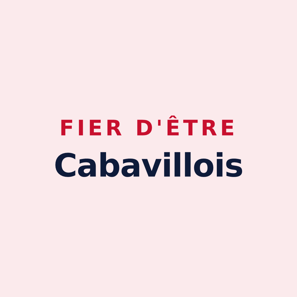 Magnet « Fier d'être Cabavillois » — design pour Cabanac-Séguenville