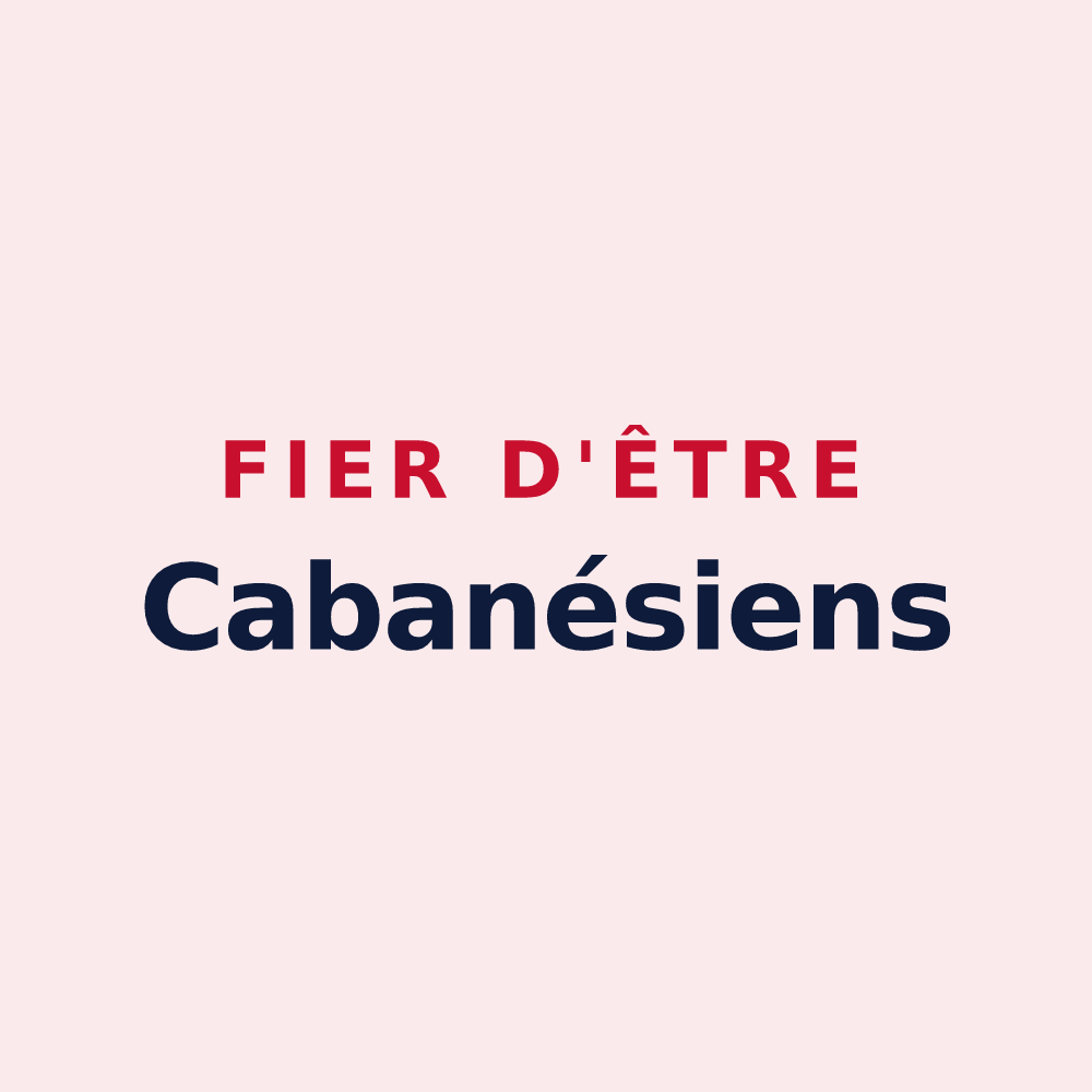 Magnet « Fier d'être Cabanésiens » — design pour Cabanès
