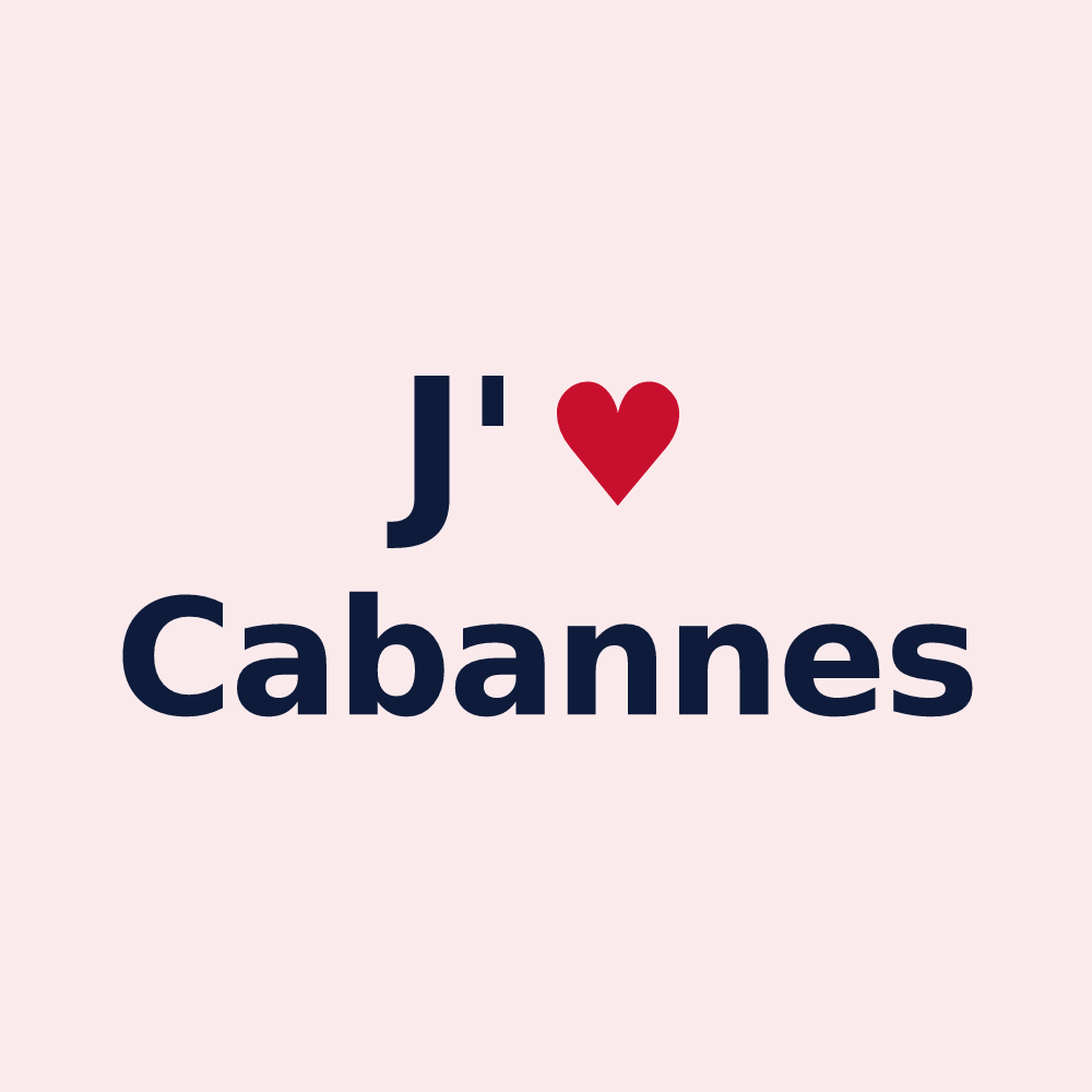 Magnet personnalisé Cabannes — design J'aime Cabannes