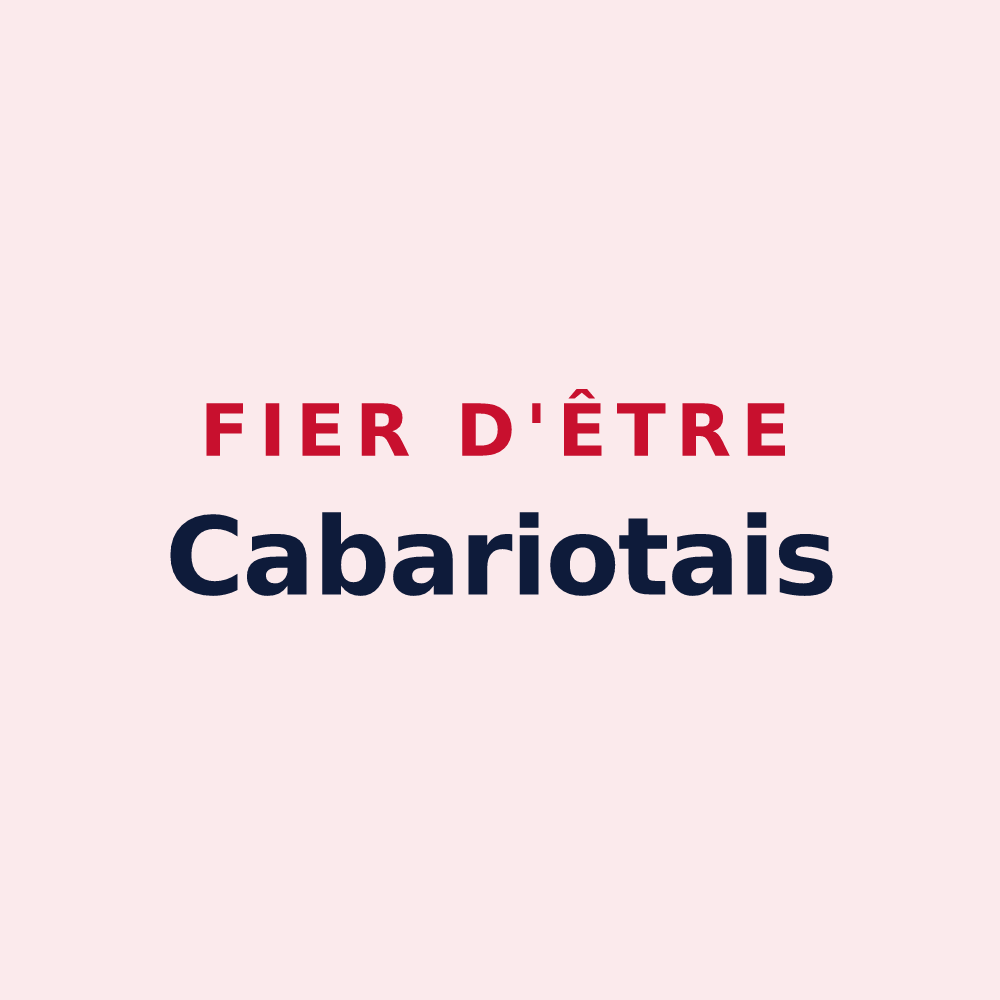 Magnet « Fier d'être Cabariotais » — design pour Cabariot