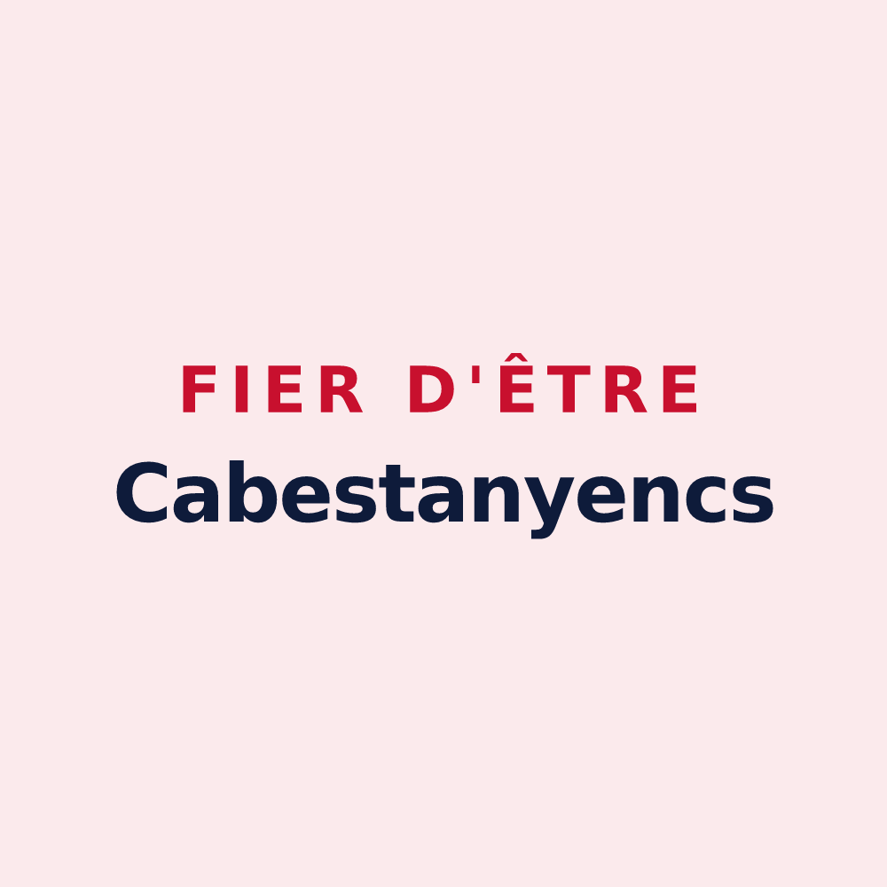 Magnet « Fier d'être Cabestanyencs » — design pour Cabestany