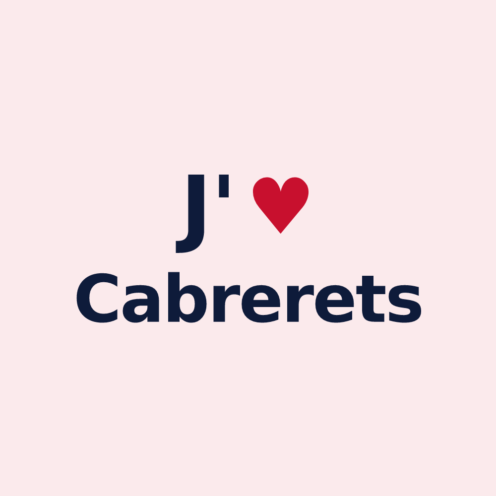 Magnet personnalisé Cabrerets — design J'aime Cabrerets